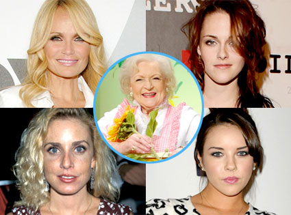 Kristin Chenoweth, Kristen Stewart, Dana Plato, Alexis Neiers, Betty White Kristin Chenoweth, Kristen Stewart, Dana Plato, Alexis Neiers, Betty White